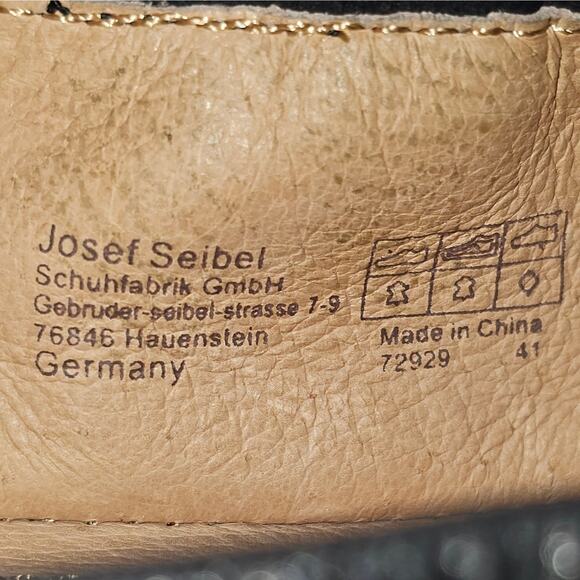 NEW Josef Seibel Pippa 29 Flat Women EU 41 Black Leather Perforated Comfy Ballet - Picture 13 of 15